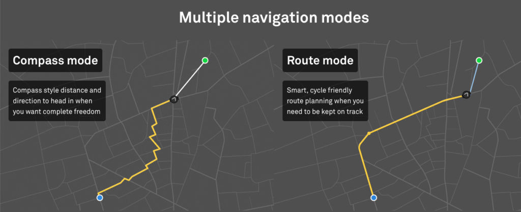 Multiple Navigation Modes on Beeline