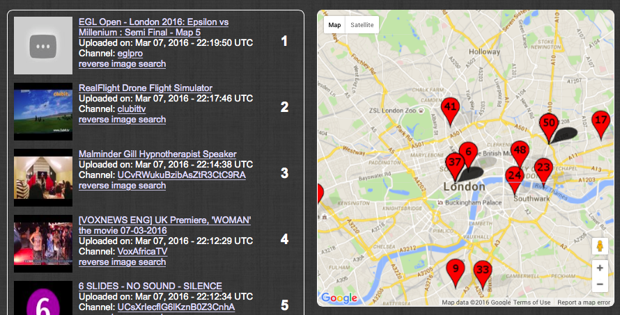 Geo search youtube tool - Geoawesomeness