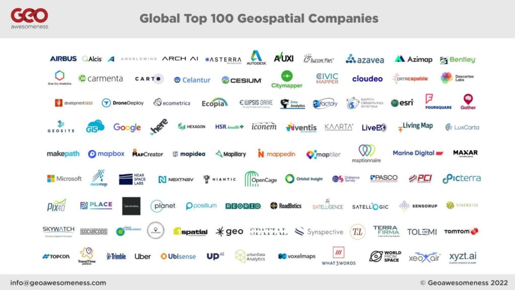 Global Top 100 Geospatial Companies - 2022 Edition