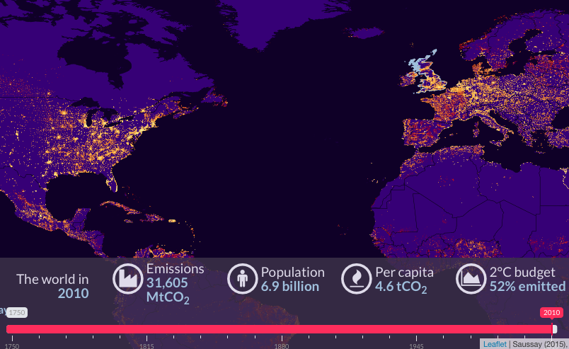Global Emissions Map Geoawesomeness
