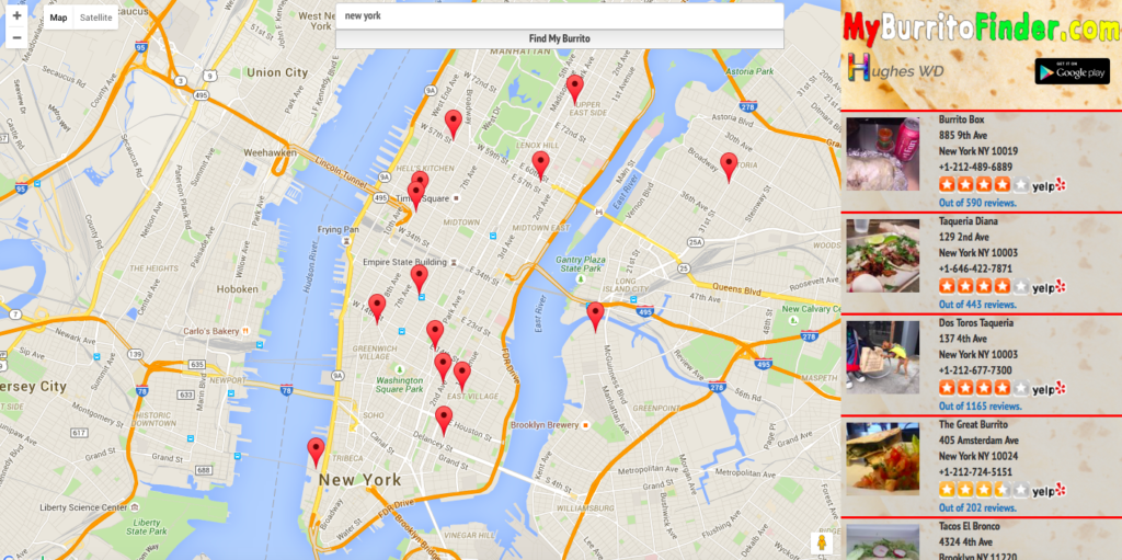 My burrito finder - Geoawesomeness