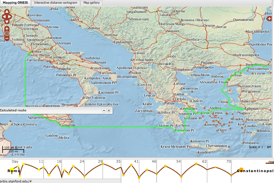 Roman Empire: journey from Roma to Constantinople