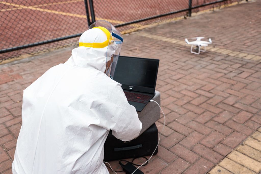 coronavirus china drone