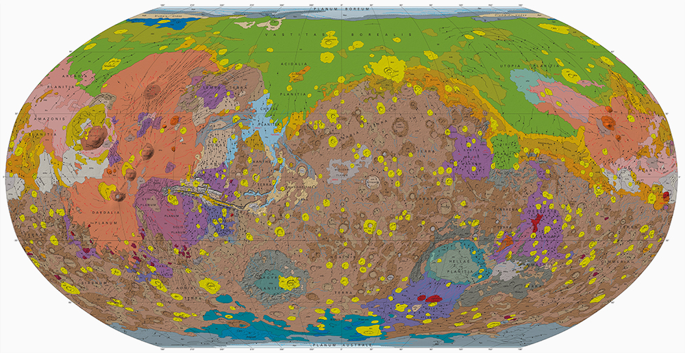 New Global Geologic Map of Mars