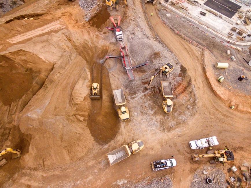 Construction progress monitoring - drone data