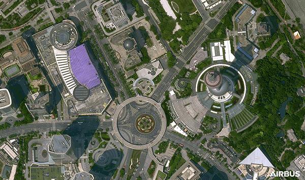 Satellite data for construction sites